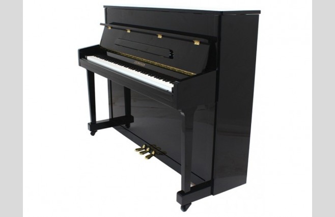 Steinhoven SU 113 Polished Ebony Upright Piano All Inclusive Package - Image 1